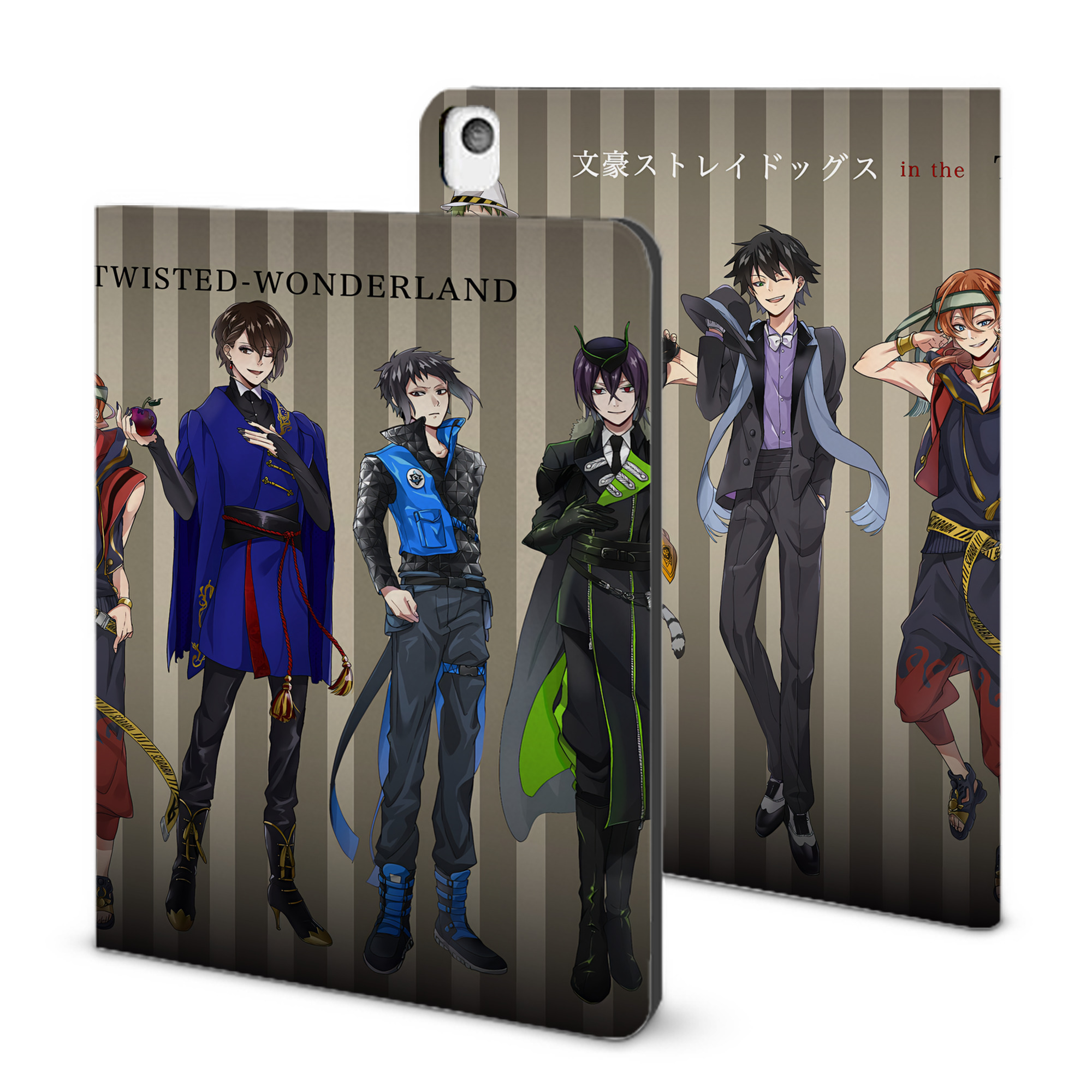 （画像用） 文豪ストレイドッグス Bungo Stray Dogs IPadケース ペンホルダー付き ブックスタイルデザイン